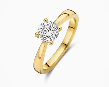 LG1005Y Blush 14kt gouden ring met lab grown diamant