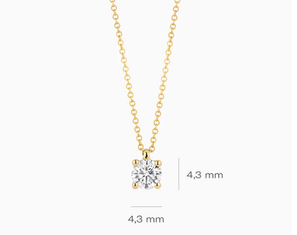 LG3002Y Blush 14kt Gouden Ketting met Hanger