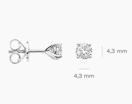 LG7002W Blush 14kt gouden oorringen Dames