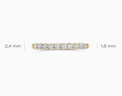 LG1042Y Blush 14kt gouden ring met lab grown diamant