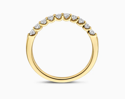 LG1042Y Blush 14kt gouden ring met lab grown diamant