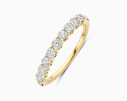LG1043Y Blush 14kt gouden ring met lab grown diamant