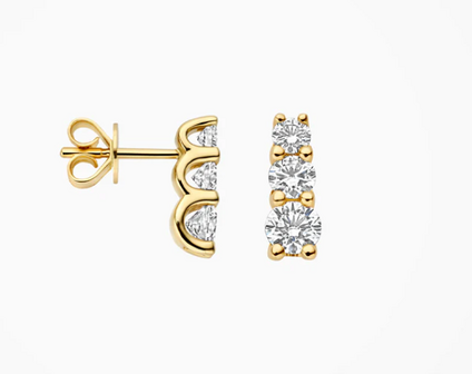 LG7030Y Blush 14kt gouden oorringen Dames