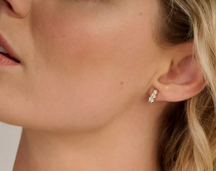 LG7030Y Blush 14kt gouden oorringen Dames