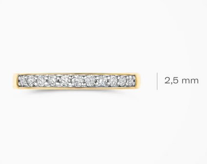 LG1034Y Blush 14kt gouden ring met lab grown diamant