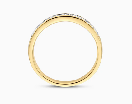 LG1034Y Blush 14kt gouden ring met lab grown diamant