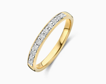 LG1034Y Blush 14kt gouden ring met lab grown diamant