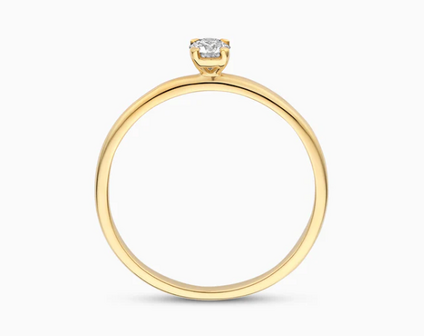 LG1027Y Blush 14kt gouden ring met lab grown diamant