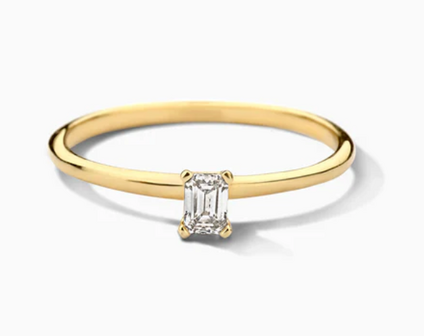 LG1029Y Blush 14kt gouden ring met lab grown diamant