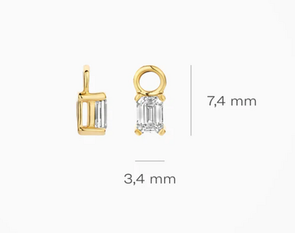 LG9007Y Blush 14kt gouden oorringen Dames