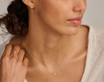 LG3015Y Blush 14kt Gouden Ketting met Hanger