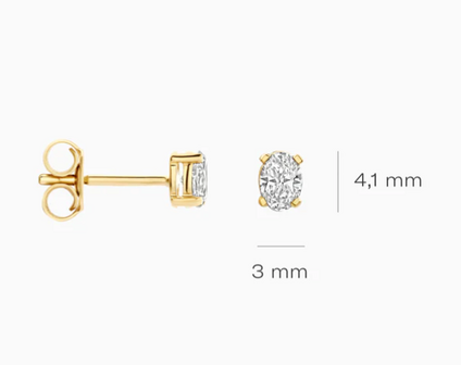 LG7026Y Blush 14kt gouden oorringen Dames