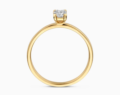 LG1020Y Blush 14kt gouden ring met lab grown diamant