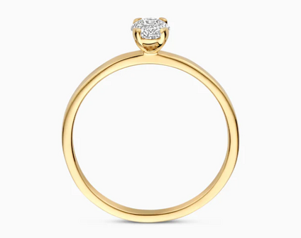 LG1019Y Blush 14kt gouden ring met lab grown diamant