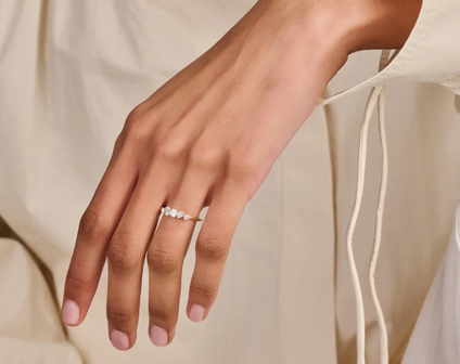 LG1032Y Blush 14kt gouden ring met lab grown diamant