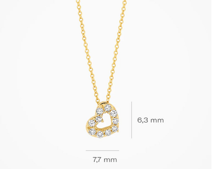 LG3000Y Blush 14kt Gouden Ketting met Hanger