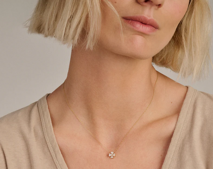 LG3017Y Blush 14kt Gouden Ketting met Hanger