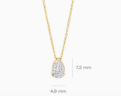 LG3012Y Blush 14kt Gouden Ketting met Hanger