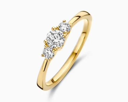 LG1008Y Blush 14kt gouden ring met lab grown diamant