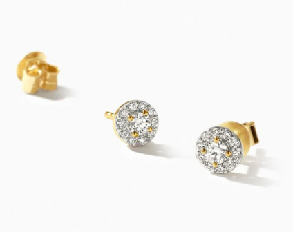 LG7011Y Blush 14kt gouden oorringen Dames