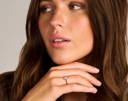 LG1021Y Blush 14kt gouden ring met lab grown diamant