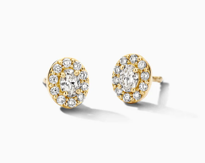 LG7033Y Blush 14kt gouden oorringen Dames