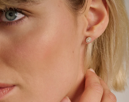 LG7033Y Blush 14kt gouden oorringen Dames