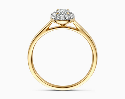 LG1016Y Blush 14kt gouden ring met lab grown diamant