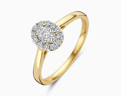 LG1016Y Blush 14kt gouden ring met lab grown diamant