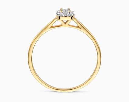 LG1022Y Blush 14kt gouden ring met lab grown diamant