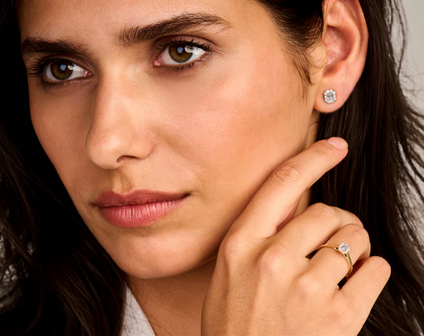 LG1022Y Blush 14kt gouden ring met lab grown diamant