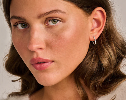 LG7006W Blush 14kt gouden oorringen Dames