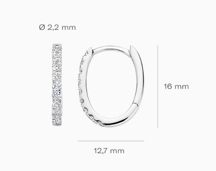 LG7008W Blush 14kt gouden oorringen Dames