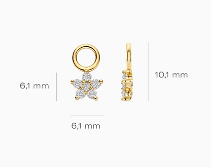 LG9005Y Blush 14kt gouden oorringen Dames