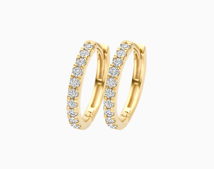 LG7012Y Blush 14kt gouden oorringen Dames