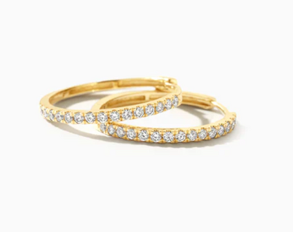 LG7013Y Blush 14kt gouden oorringen Dames