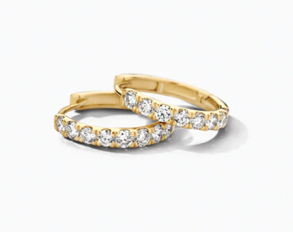 LG7032Y Blush 14kt gouden oorringen Dames