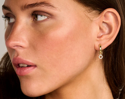 LG7021Y Blush 14kt gouden oorringen Dames