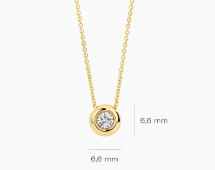 LG3006Y Blush 14kt Gouden Ketting met Hanger