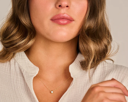 LG3007Y Blush 14kt Gouden Ketting met Hanger