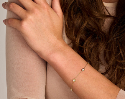 LG2002Y Blush 14kt Gouden Armband