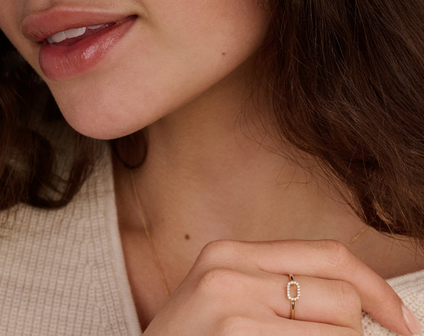 1289YZI Blush 14kt gouden ring