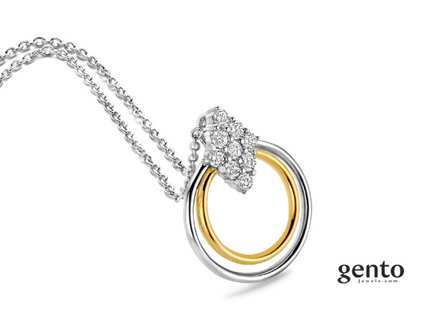TA23-45 Gento Zilveren Ketting Dames