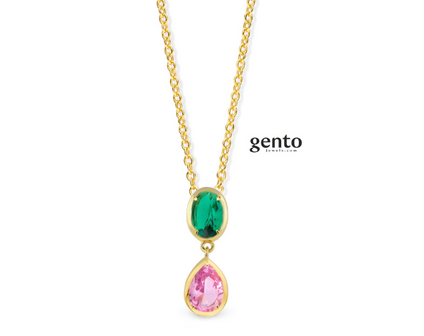 TA01-45 Gento Zilveren Ketting Dames