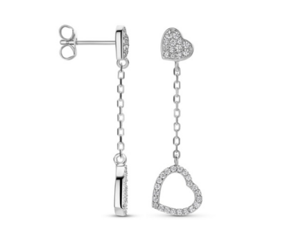 N6Q62 Naiomy Silver Zilveren Oorbellen voor Dames