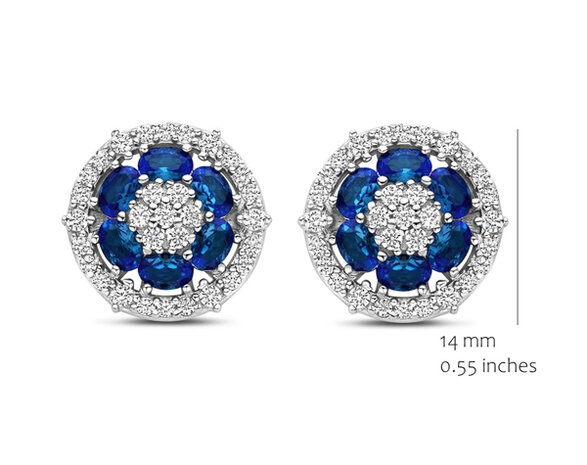 EA2568BLU-L Silver Rose juwelen