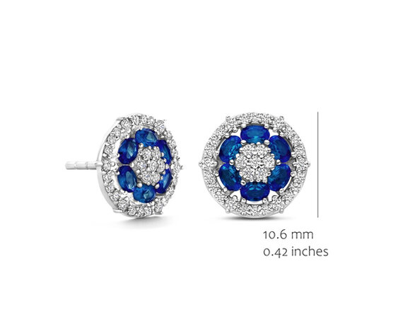 EA2568BLU-S Silver Rose juwelen