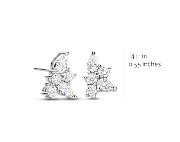 EA2638WZ Silver Rose juwelen