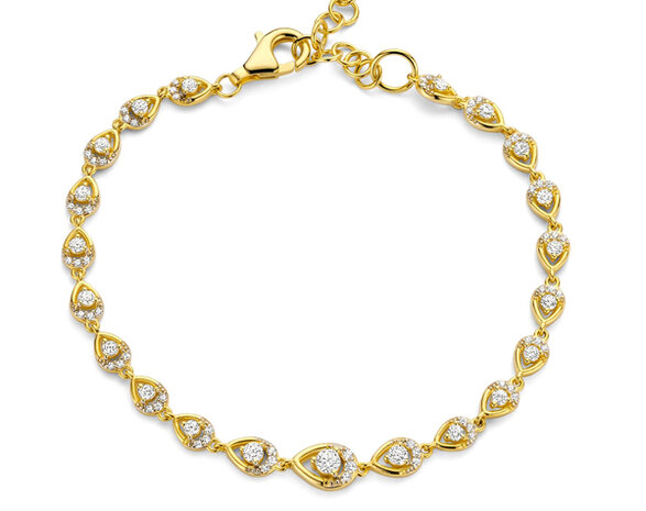 BR2587G Silver Rose juwelen