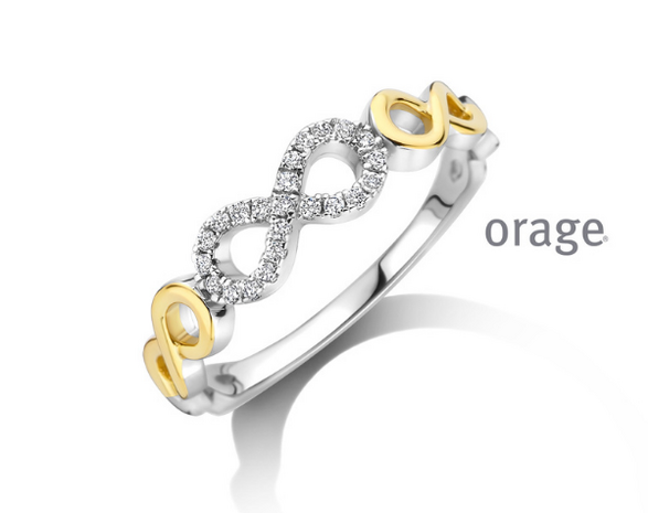 BB2641Orage Zilveren Ring Dames